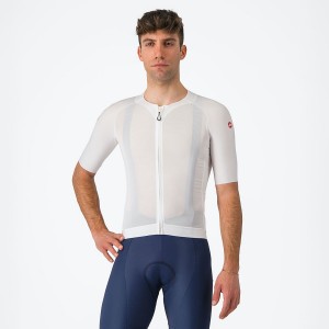 Men Castelli AERO RACE 7.0 Jersey White | KBO-654129