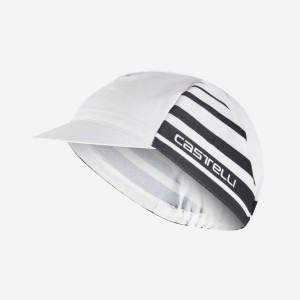 Men Castelli CLASSICO Cap White / Black | WGB-820193