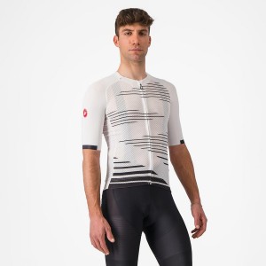 Men Castelli CLIMBER'S 4.0 Jersey White / Black | BEJ-509741