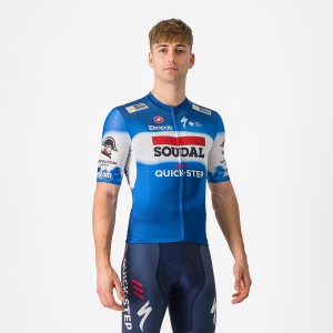 Men Castelli COMPETIZIONE 3 Jersey Blue / White | SPK-763908