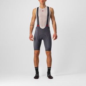 Men Castelli COMPETIZIONE Bib Shorts Dark Grey | STQ-018546