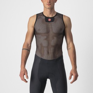 Men Castelli CORE MESH 3 SLEEVELESS Base Layer Black | PHL-086491