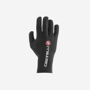 Men Castelli DILUVIO C Gloves Black | JOR-802439