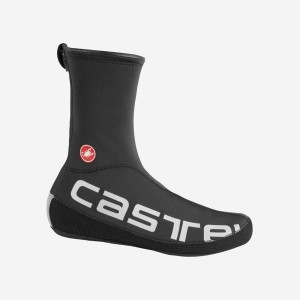 Men Castelli DILUVIO UL Shoecovers Black / Silver | MFI-398650