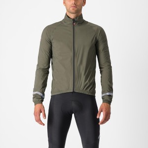 Men Castelli EMERGENCY 2 RAIN Protection Green | JYU-358294