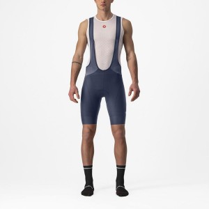 Men Castelli ENDURANCE 3 Bib Shorts Blue | FYI-240175