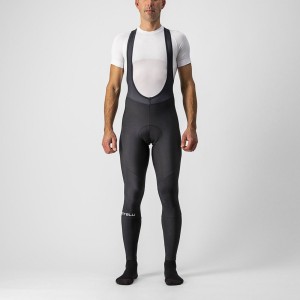 Men Castelli ENTRATA Bib Tights Black | JCI-301298