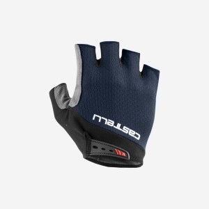 Men Castelli ENTRATA V Gloves Blue | LDO-015694