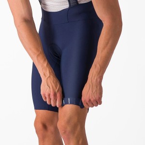 Men Castelli ESPRESSO Bib Shorts Blue | ZEV-892547