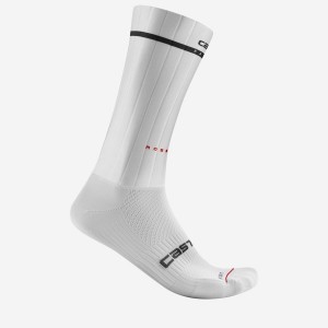 Men Castelli FAST FEET 2 Socks White | VEQ-430192