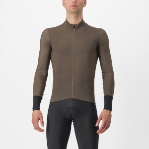 Men Castelli FLIGHT AIR Jersey Brown | VGQ-260594