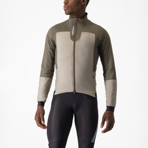 Men Castelli FLY THERMAL Jackets Green | NGF-381507