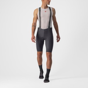 Men Castelli FREE AERO RC Bib Shorts Dark Grey | ASD-864930