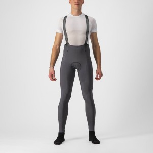 Men Castelli FREE AERO RC Bib Tights Dark Grey | VZW-487931