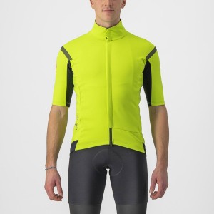 Men Castelli GABBA RoS 2 Jackets Light Green / Dark Grey | FRS-176235