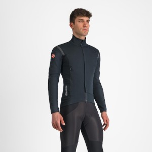 Men Castelli PERFETTO RoS 2 CONVERTIBLE Jackets Black / Black | UWN-658430