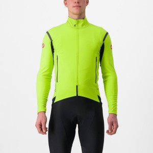 Men Castelli PERFETTO RoS 2 Jackets Light Green / Dark Grey | NTP-279148