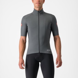 Men Castelli PERFETTO RoS 2 WIND Jackets Grey | GIT-025986