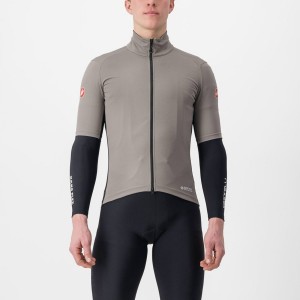 Men Castelli PERFETTO RoS 2 WIND Jackets Grey | HSV-312496