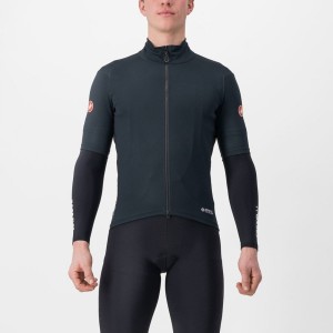 Men Castelli PERFETTO RoS 2 WIND Jackets Black | TXG-621437