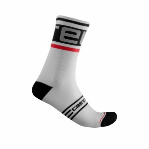 Men Castelli PROLOGO 15 Socks Black / White | GWN-732845