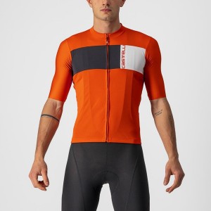 Men Castelli PROLOGO 7 Jersey Red / Black / White | HBC-759032