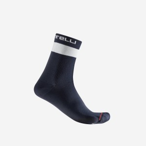 Men Castelli PROLOGO LITE 15 Socks Blue / White | SWK-152790