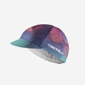 Men Castelli R-A/D Cap Multicolor Purple | BMV-194370