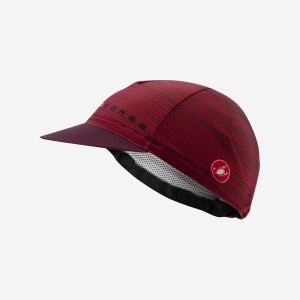 Men Castelli ROSSO CORSA Cap Burgundy | ISY-286451