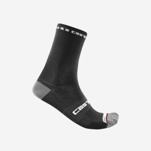 Men Castelli ROSSO CORSA PRO 15 Socks Black | LPT-502483