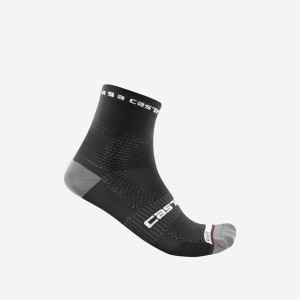 Men Castelli ROSSO CORSA PRO 9 Socks Black | OYU-520174