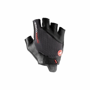 Men Castelli ROSSO CORSA PRO V Gloves Dark Grey | JCV-517269