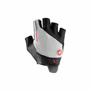 Men Castelli ROSSO CORSA PRO V Gloves White | XRV-731980