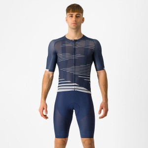 Men Castelli SUPERLEGGERA Bib Shorts Blue | LIY-238740