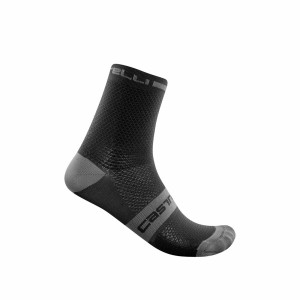 Men Castelli SUPERLEGGERA T 12 Socks Black | DZG-203647