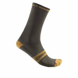 Men Castelli SUPERLEGGERA T 18 Socks Deep Green | CSE-753801