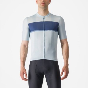 Men Castelli TRADIZIONE Jersey Blue / Blue / Grey | VTJ-107629