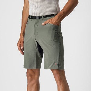 Men Castelli UNLIMITED TRAILGY Shorts Grey | LTQ-830416