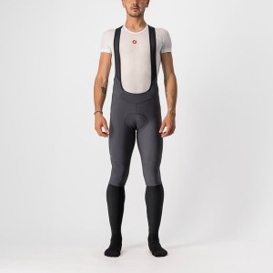 Men Castelli VELOCISSIMO 5 Bib Tights Dark Grey / Silver | WNK-436957