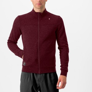 Men Castelli VIGORELLI TRACK Casual Deep Burgundy | FSR-160984