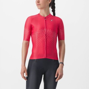 Women Castelli AERO PRO W Jersey Red | AVZ-486312