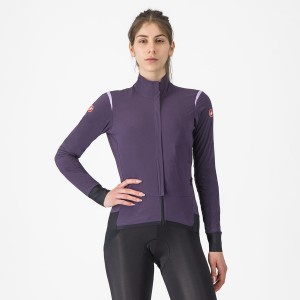 Women Castelli ALPHA FLIGHT ROS W Jackets Purple | JZY-108469