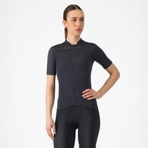 Women Castelli ANIMA 4 Jersey Black | TEB-836517