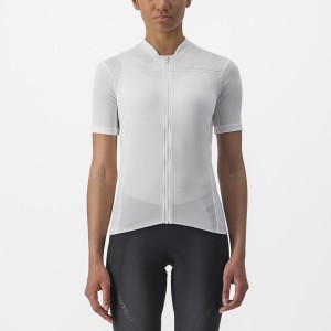 Women Castelli ANIMA 4 Jersey White | LQM-841937