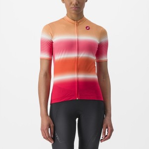 Women Castelli DOLCE Jersey Orange | SWF-241670