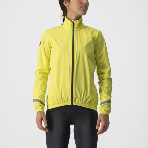 Women Castelli EMERGENCY 2 W RAIN Protection Yellow | SVT-793458