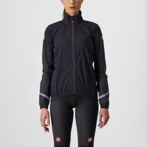 Women Castelli EMERGENCY 2 W RAIN Protection Black | UFI-208347