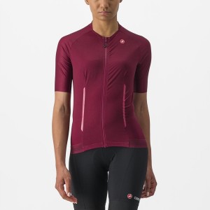 Women Castelli ENDURANCE W Jersey Burgundy | ZLE-051962