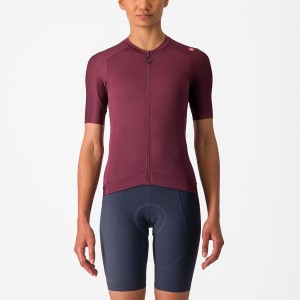 Women Castelli ESPRESSO W Jersey Deep Burgundy / Deep Burgundy | MKA-380251