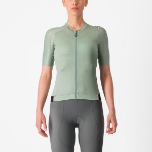 Women Castelli ESPRESSO W Jersey Green / Deep Green | SVG-481523